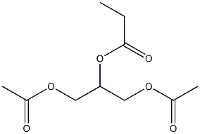 1,2,3-Propanetriol 2-propionate 1,3-diacetate Struktur