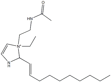 1-[2-(Acetylamino)ethyl]-2-(1-decenyl)-1-ethyl-4-imidazoline-1-ium Struktur