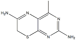 4-Methyl-7H-pyrimido[4,5-b][1,4]thiazine-2,6-diamine Struktur