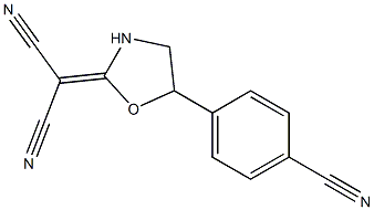 [5-(4-Cyanophenyl)oxazolidin-2-ylidene]malononitrile Struktur