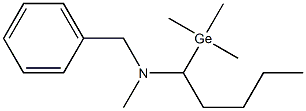 1-(Trimethylgermyl)-N-methyl-N-benzylpentan-1-amine Struktur