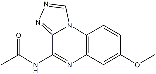 4-Acetylamino-7-methoxy[1,2,4]triazolo[4,3-a]quinoxaline Struktur