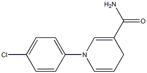 1-(4-Chlorophenyl)-1,4-dihydronicotinamide Struktur