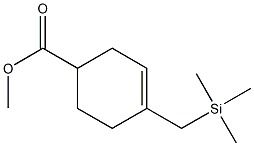 4-Trimethylsilylmethyl-3-cyclohexene-1-carboxylic acid methyl ester Struktur