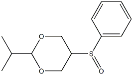 2-Isopropyl-5-(phenylsulfinyl)-1,3-dioxane Struktur