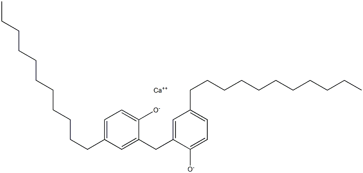 Calcium 2,2'-methylenebis(4-undecylphenoxide) Struktur