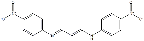 4-Nitro-N-[3-(p-nitroanilino)allylidene]aniline Struktur