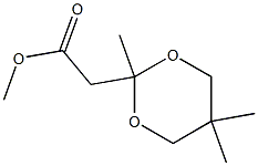 2,5,5-Trimethyl-1,3-dioxane-2-acetic acid methyl ester Struktur