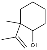 2-Methyl-2-isopropenylcyclohexanol Struktur