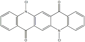 5,12-Dichloro-5,12-dihydroquino[2,3-b]acridine-7,14-dione Struktur