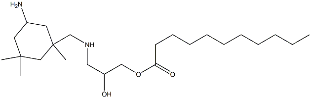 1-[[(5-Amino-1,3,3-trimethylcyclohexyl)methyl]amino]-3-(1-oxoundecyloxy)-2-propanol Struktur