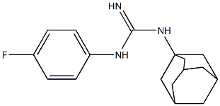 1-(1-Adamantyl)-3-(4-fluorophenyl)guanidine Struktur