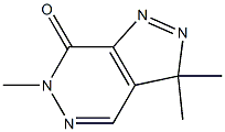 3,3,6-Trimethyl-3H-pyrazolo[3,4-d]pyridazin-7(6H)-one Struktur