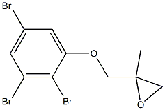 2,3,5-Tribromophenyl 2-methylglycidyl ether Struktur