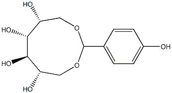 1-O,6-O-(4-Hydroxybenzylidene)-D-glucitol Struktur