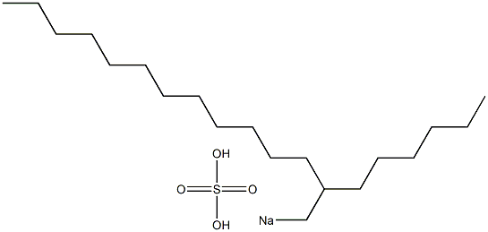 Sulfuric acid 2-hexyltetradecyl=sodium salt Struktur