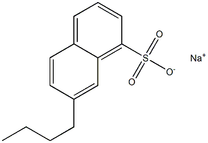 7-Butyl-1-naphthalenesulfonic acid sodium salt Struktur