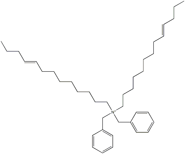 Di(9-tridecenyl)dibenzylaminium Struktur