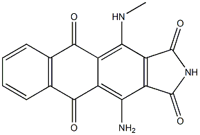 4-Amino-11-methylamino-2H-naphth[2,3-f]isoindole-1,3,5,10-tetrone Struktur