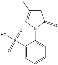 2-(3-Methyl-5-oxo-2-pyrazolin-1-yl)benzenesulfonic acid Struktur