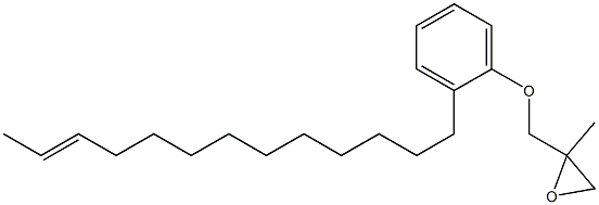 2-(11-Tridecenyl)phenyl 2-methylglycidyl ether Struktur