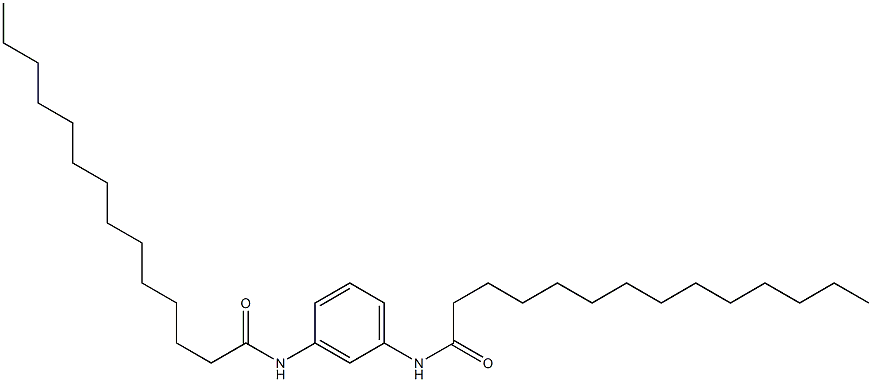 N,N'-Bis(1-oxotetradecyl)-m-phenylenediamine Struktur