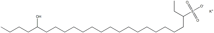 20-Hydroxytetracosane-3-sulfonic acid potassium salt Struktur