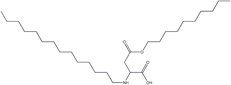 2-Tetradecylamino-3-(decyloxycarbonyl)propionic acid Struktur