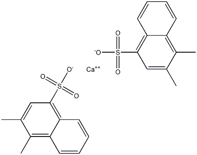 Bis(3,4-dimethyl-1-naphthalenesulfonic acid)calcium salt Struktur