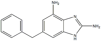 2,4-Diamino-6-benzyl-1H-benzimidazole Struktur