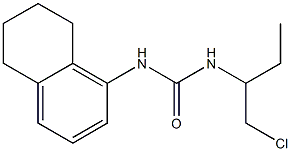 3-[1-(Chloromethyl)propyl]-1-(5,6,7,8-tetrahydronaphthalen-1-yl)urea Struktur