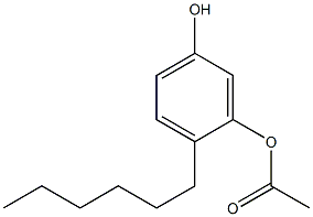 3-Acetyloxy-4-hexylphenol Struktur