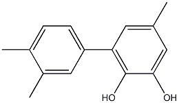 3-(3,4-Dimethylphenyl)-5-methylbenzene-1,2-diol Struktur