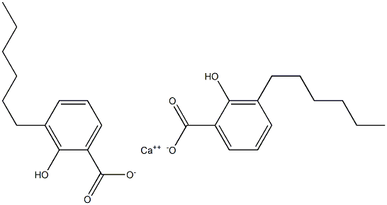 Bis(3-hexyl-2-hydroxybenzoic acid)calcium salt Struktur