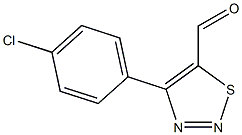 4-(4-Chlorophenyl)-1,2,3-thiadiazole-5-carbaldehyde Struktur