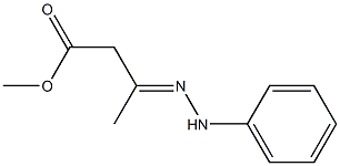 3-(2-Phenylhydrazono)butanoic acid methyl ester Struktur