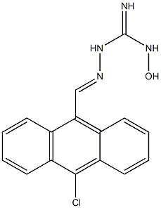 1-[[(9-Chloro-10-anthryl)methylene]amino]-3-hydroxyguanidine Struktur