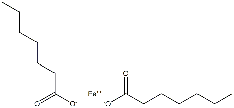 Diheptanoic acid iron(II) salt Struktur