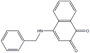 4-[Benzylamino]naphthalene-1,2-dione Struktur