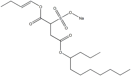 2-(Sodiosulfo)succinic acid 4-undecyl 1-(1-butenyl) ester Struktur