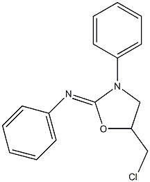 5-(Chloromethyl)-N,3-diphenyloxazolidin-2-imine Struktur