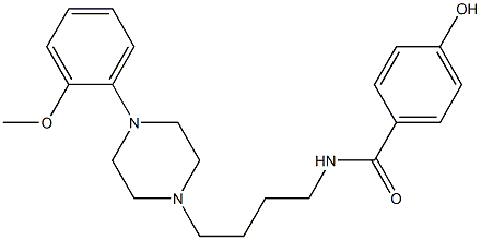 N-[4-[4-(2-Methoxyphenyl)-1-piperazinyl]butyl]-4-hydroxybenzamide Struktur