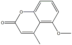 5-Methoxy-4-methyl-2H-1-benzopyran-2-one Struktur