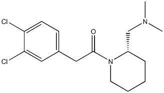 (2S)-1-[(3,4-Dichlorophenyl)acetyl]-2-dimethylaminomethylpiperidine Struktur