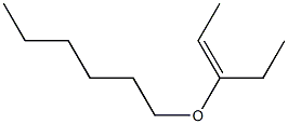 (E)-3-(Hexyloxy)-2-pentene Struktur