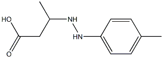 3-[2-(p-Methylphenyl)hydrazino]butyric acid Struktur