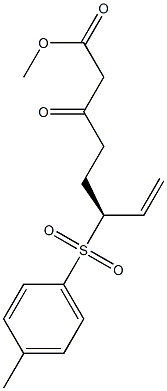 [(1S)-1-Ethenyl-5-methoxycarbonyl-4-oxopentyl](4-methylphenyl) sulfone Struktur