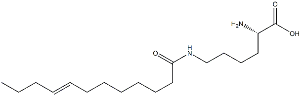 N6-(8-Dodecenoyl)lysine Struktur