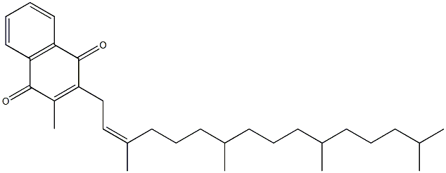 2-Methyl-3-[(2Z)-3,7,11,15-tetramethyl-2-hexadecenyl]-1,4-naphthoquinone Struktur