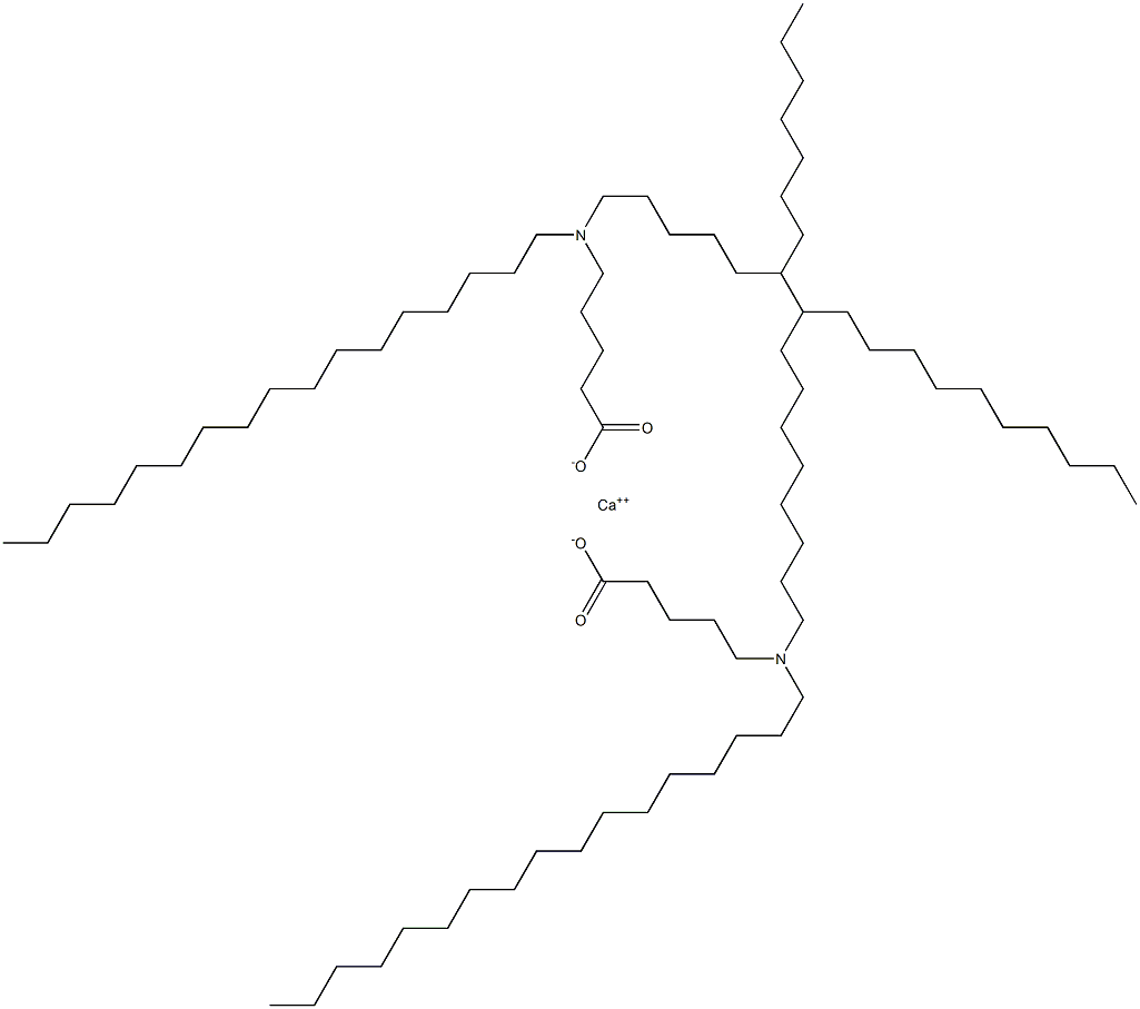 Bis[5-(diheptadecylamino)valeric acid]calcium salt Struktur